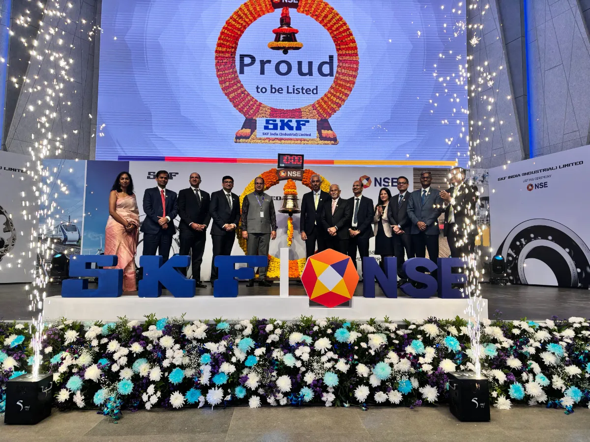 SKF India (Industrial) Ltd. Lists on Bourses; earmarking ₹8,000–9,500 million through 2030 underscoring its commitment towards India’s growth journey