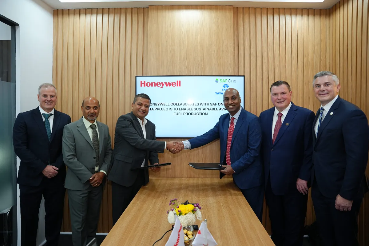 HONEYWELL COLLABORATES WITH SAF ONE AND TATA PROJECTS TO ENABLE SUSTAINABLE AVIATION FUEL PRODUCTION 