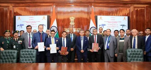 Bharat Forge Limited (BFL) signs its largest Small Arms Contract with Ministry of Defence for Supply of Indigenously Designed and Developed CQB Carbine (5.56 x 45 mm)